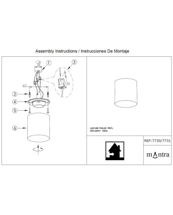 ***OFER/DES*** GLACIAR * FOCO LED PEQUEÑO 9W 4000K - IP44